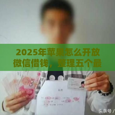2025年苹果怎么开放微信借钱，整理五个最新贷款平台可靠的