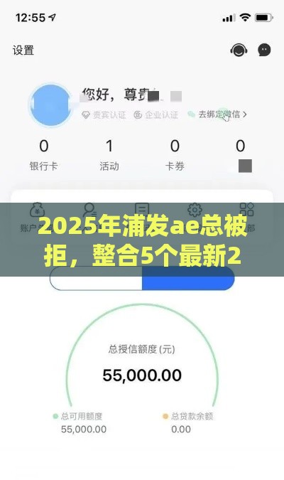 2025年浦发ae总被拒，整合5个最新2025黑户逾期百分百能下款的口子