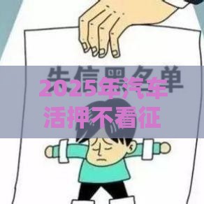 2025年汽车活押不看征信，公布5个最新网贷全拒能下款的平台