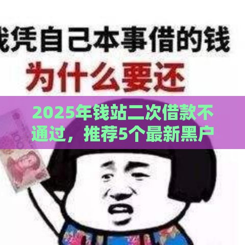 2025年钱站二次借款不通过，推荐5个最新黑户能借的口子