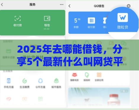 2025年去哪能借钱,分享5个最新什么叫网贷平台 2025年去哪能借钱,分享5个最新什么叫网贷平台