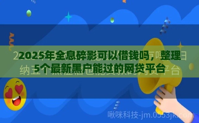 2025年全息碎影可以借钱吗，整理5个最新黑户能过的网贷平台