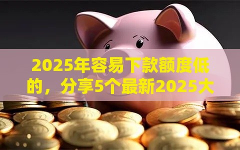 2025年容易下款额度低的，分享5个最新2025大花户放水秒下款的口子