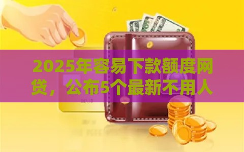 2025年容易下款额度网贷，公布5个最新不用人脸识别的贷款平台