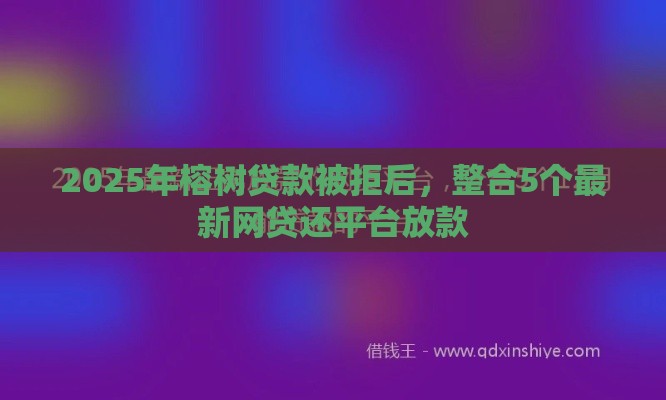 2025年榕树贷款被拒后，整合5个最新网贷还平台放款