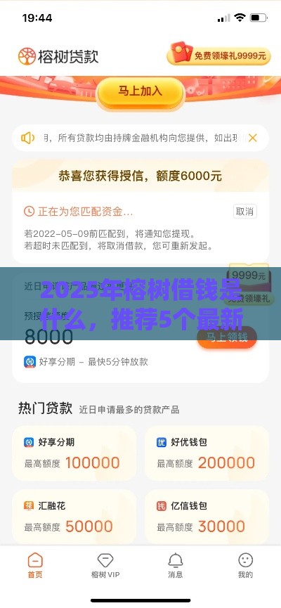 2025年榕树借钱是什么，推荐5个最新贷款推广平台