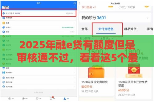 2025年融e贷有额度但是审核通不过，看看这5个最新哪些贷款平台是正规的