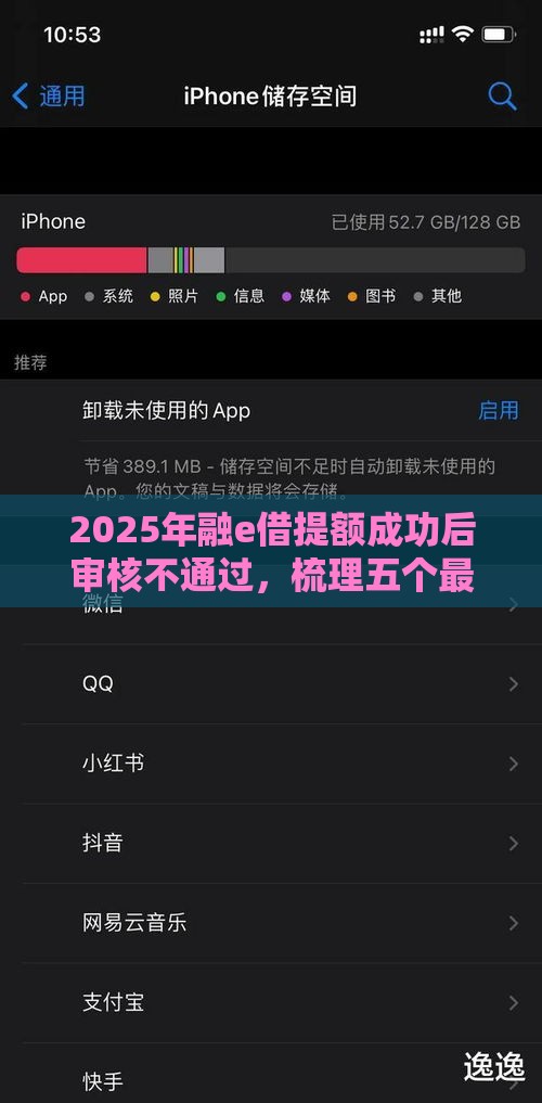 2025年融e借提额成功后审核不通过，梳理五个最新苹果手机贷款平台
