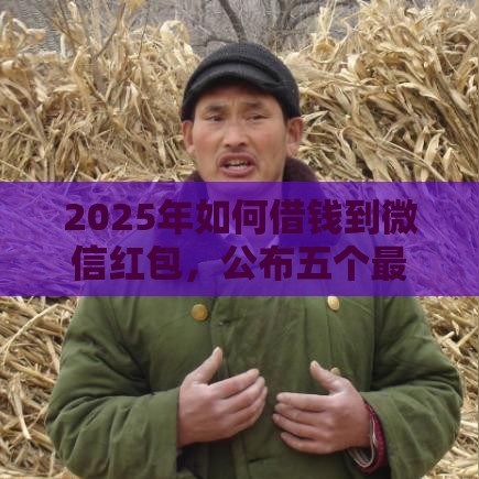 2025年如何借钱到微信红包，公布五个最新最新口子有微信就能下