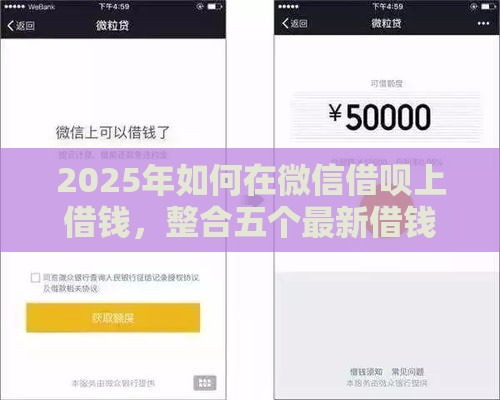 2025年如何在微信借呗上借钱，整合五个最新借钱易通过的平台