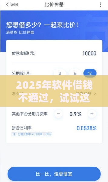 2025年软件借钱不通过，试试这五个最新畅享花贷款平台怎么样