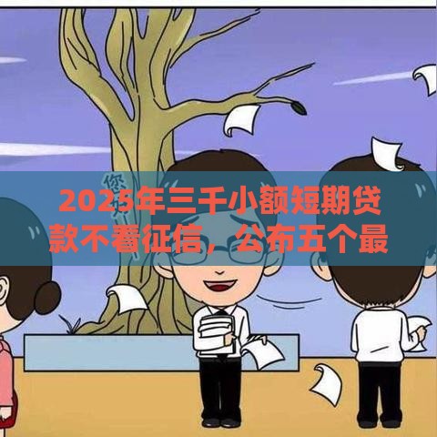 2025年三千小额短期贷款不看征信，公布五个最新黑户借1000借款平台能放款