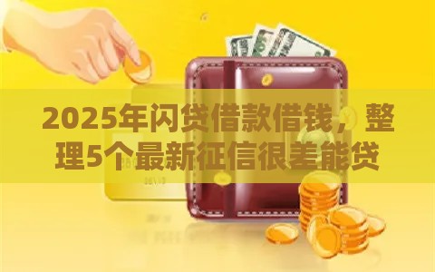 2025年闪贷借款借钱，整理5个最新征信很差能贷款的平台