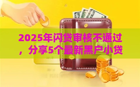 2025年闪贷审核不通过,分享5个最新黑户小贷平台好借款 2025年闪贷审核不通过,分享5个最新黑户小贷平台好借款