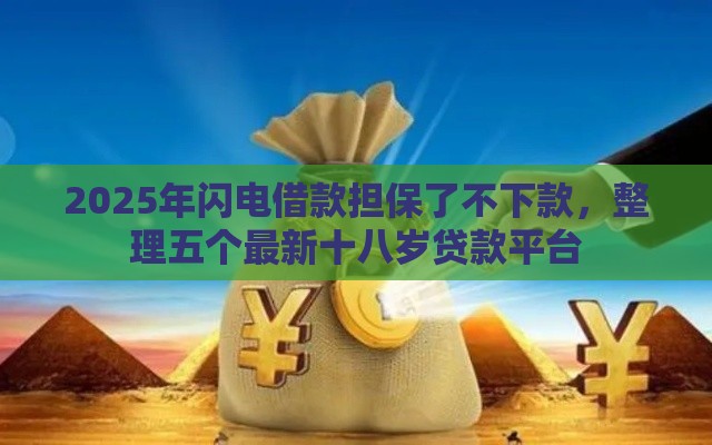 2025年闪电借款担保了不下款，整理五个最新十八岁贷款平台