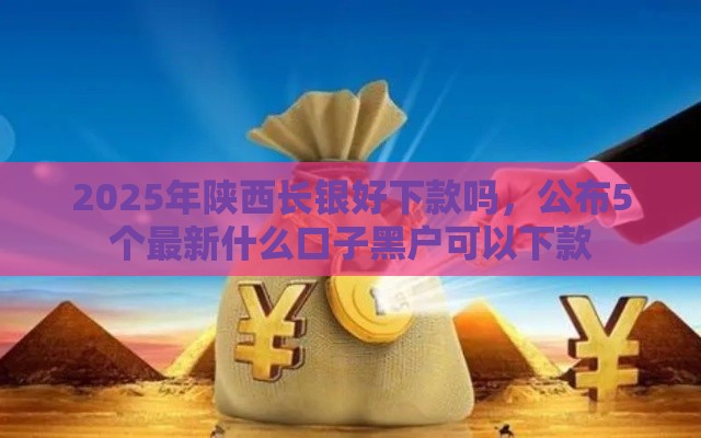 2025年陕西长银好下款吗，公布5个最新什么口子黑户可以下款