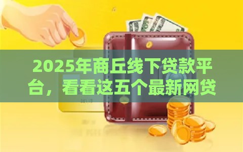 2025年商丘线下贷款平台，看看这五个最新网贷平台一定能借到钱