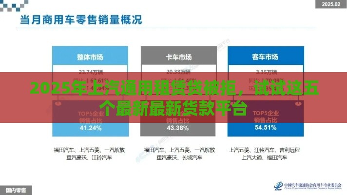 2025年上汽通用租赁贷被拒，试试这五个最新最新货款平台