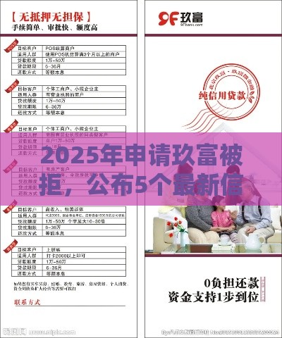 2025年申请玖富被拒，公布5个最新信用卡贷款平台
