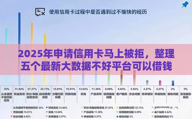 2025年申请信用卡马上被拒，整理五个最新大数据不好平台可以借钱