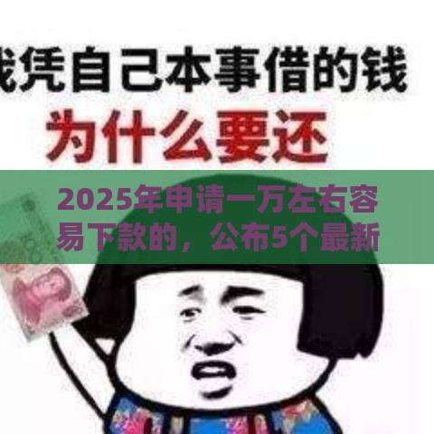 2025年申请一万左右容易下款的，公布5个最新黑户有逾期也能必过的口子