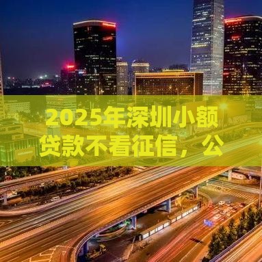 2025年深圳小额贷款不看征信，公布五个最新借钱最好的平台