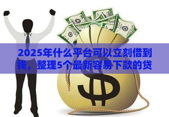 2025年什么平台可以立刻借到钱，整理5个最新容易下款的贷款平台