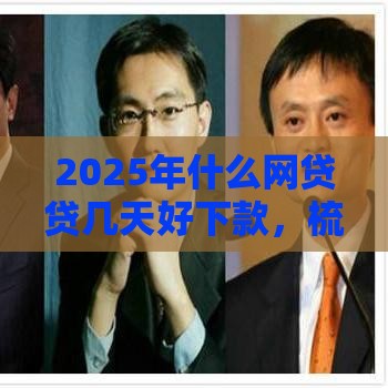 2025年什么网贷贷几天好下款，梳理五个最新不看征信的网贷平台最容易通过的