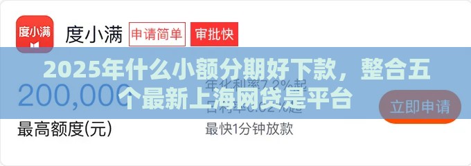 2025年什么小额分期好下款，整合五个最新上海网贷是平台