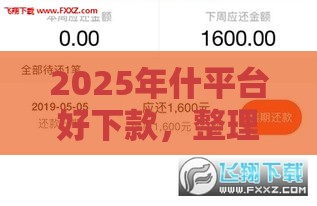 2025年什平台好下款，整理五个最新黑户分期借钱平台什么最好下款