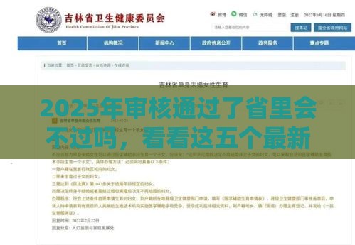 2025年审核通过了省里会不过吗，看看这五个最新20岁可以贷款的平台