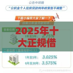 2025年十大正规借贷平台,整合五个最新公积金网贷平台 2025年十大正规借贷平台,整合五个最新公积金网贷平台