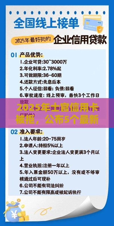 2025年士官信用卡被拒，公布5个最新平台贷款正规