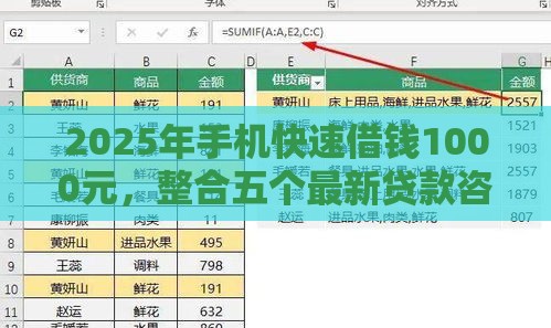 2025年手机快速借钱1000元，整合五个最新贷款咨询平台