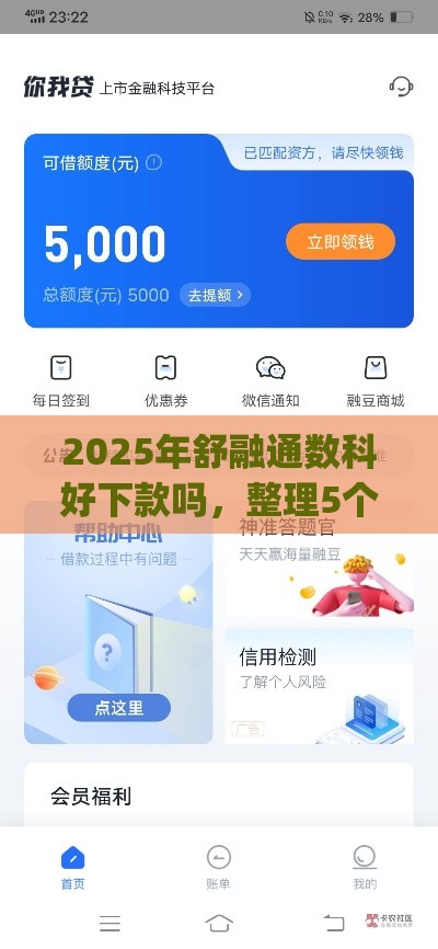 2025年舒融通数科好下款吗，整理5个最新p2p平台贷款