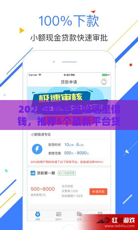 2025年鼠贷金融哪里借钱，推荐5个最新平台贷款快
