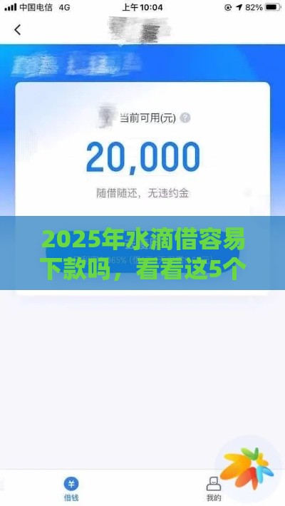 2025年水滴借容易下款吗，看看这5个最新汽车网贷平台