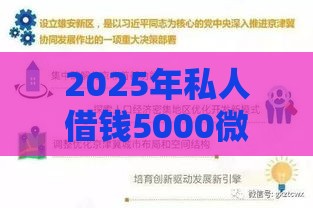 2025年私人借钱5000微信能借到么：梳理5个2025热门评分不足征信花可以借的平台