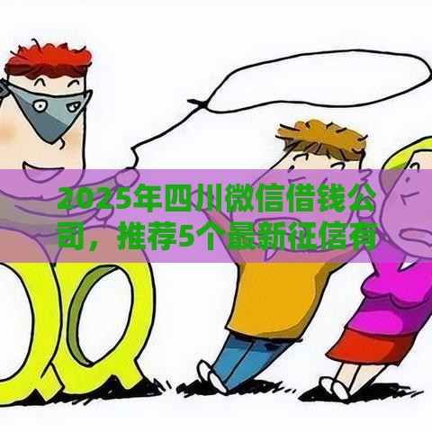 2025年四川微信借钱公司，推荐5个最新征信有问题还可以借钱出来的平台