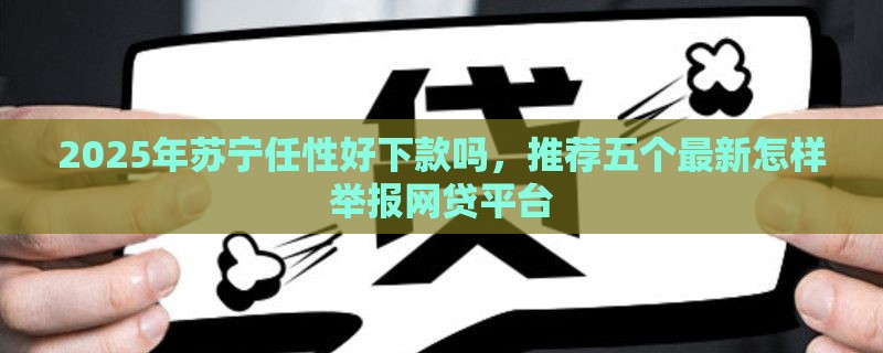 2025年苏宁任性好下款吗，推荐五个最新怎样举报网贷平台