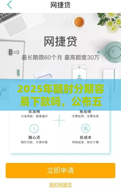 2025年随时分期容易下款吗，公布五个最新贷款服务平台