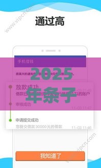 2025年条子借款平台大全，分享5个最新什么软件借钱最快通过利息低
