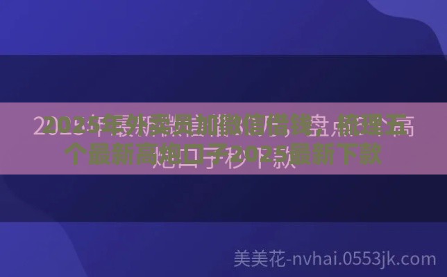 2025年外卖员加微信借钱，梳理五个最新高炮口子2025最新下款
