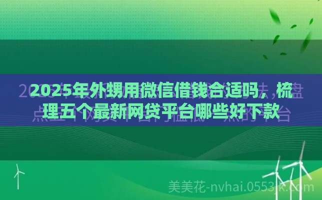 2025年外甥用微信借钱合适吗，梳理五个最新网贷平台哪些好下款