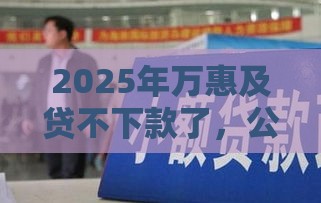 2025年万惠及贷不下款了，公布5个最新求网贷容易下款的口子