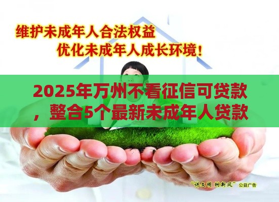 2025年万州不看征信可贷款，整合5个最新未成年人贷款平台
