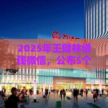 2025年王健林借钱微信，公布5个最新容易贷款的平台