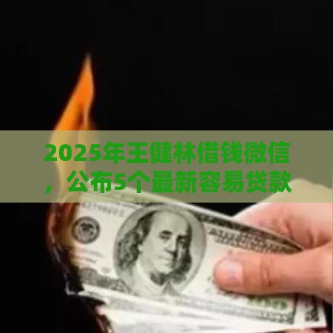 2025年王健林借钱微信，公布5个最新容易贷款的平台