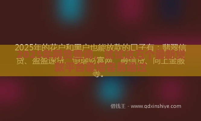 2025年网贷查询，试试这五个最新贷款平台靠谱容易通过