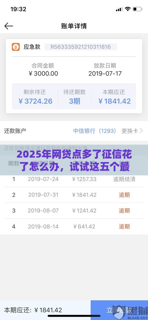2025年网贷点多了征信花了怎么办，试试这五个最新黑网贷必下款口子